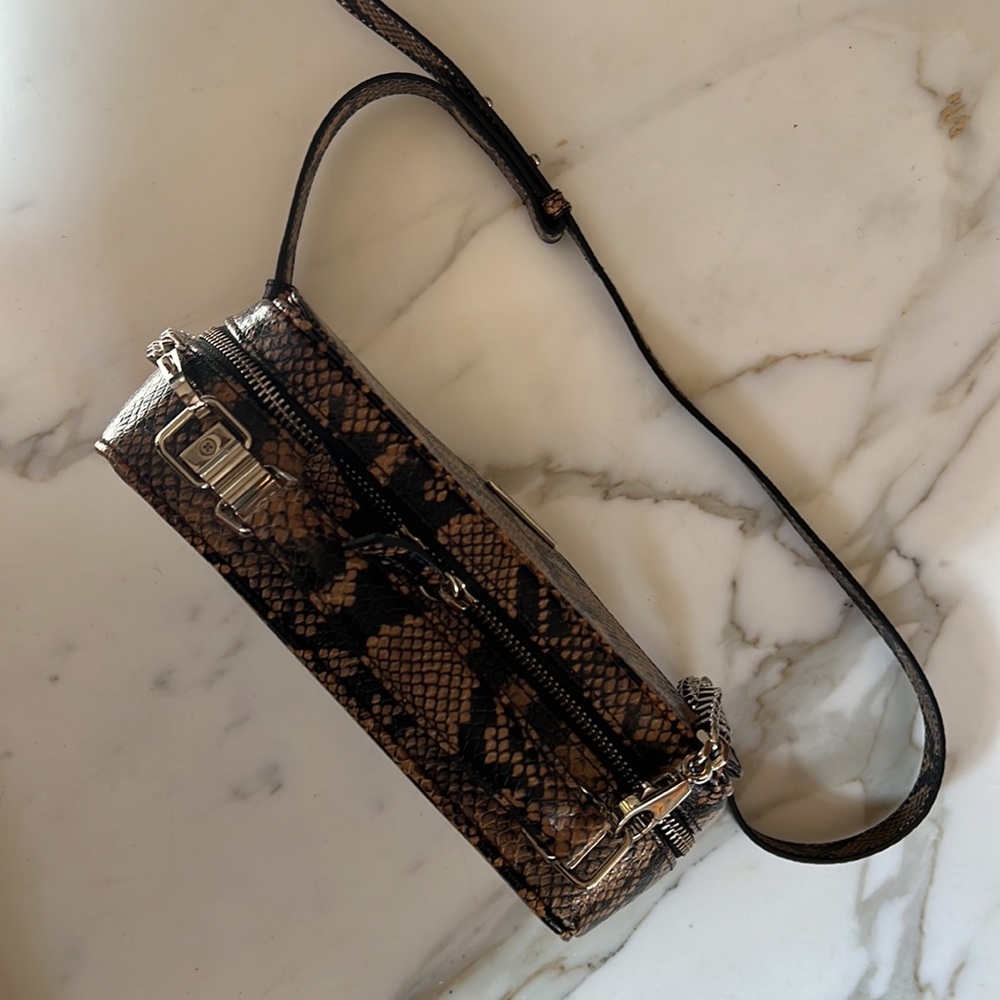 Brand New! Kooples Barbara Leather Python Effect … - image 5